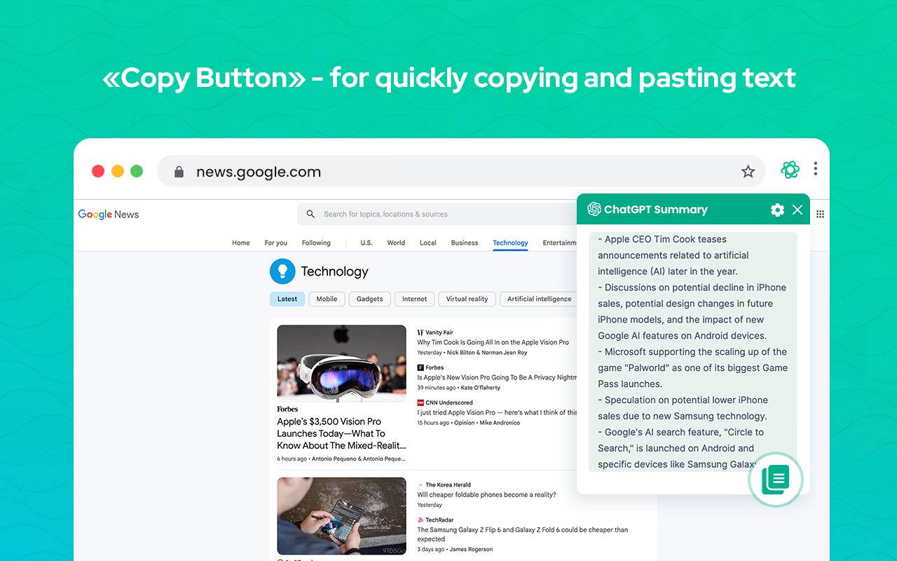 Chrome 的 ChatGPT 摘要 - OpenAI截图5
