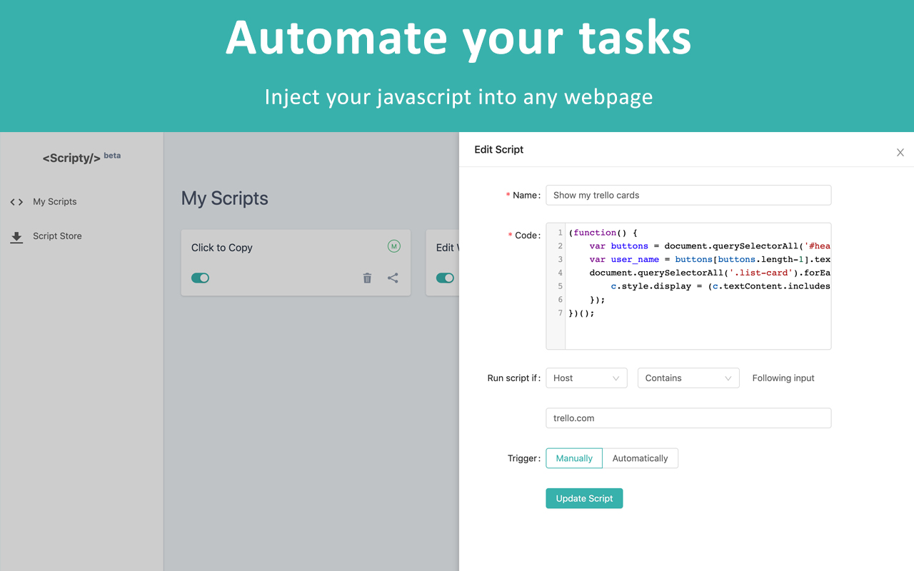 Scripty - Javascript Injector截图3