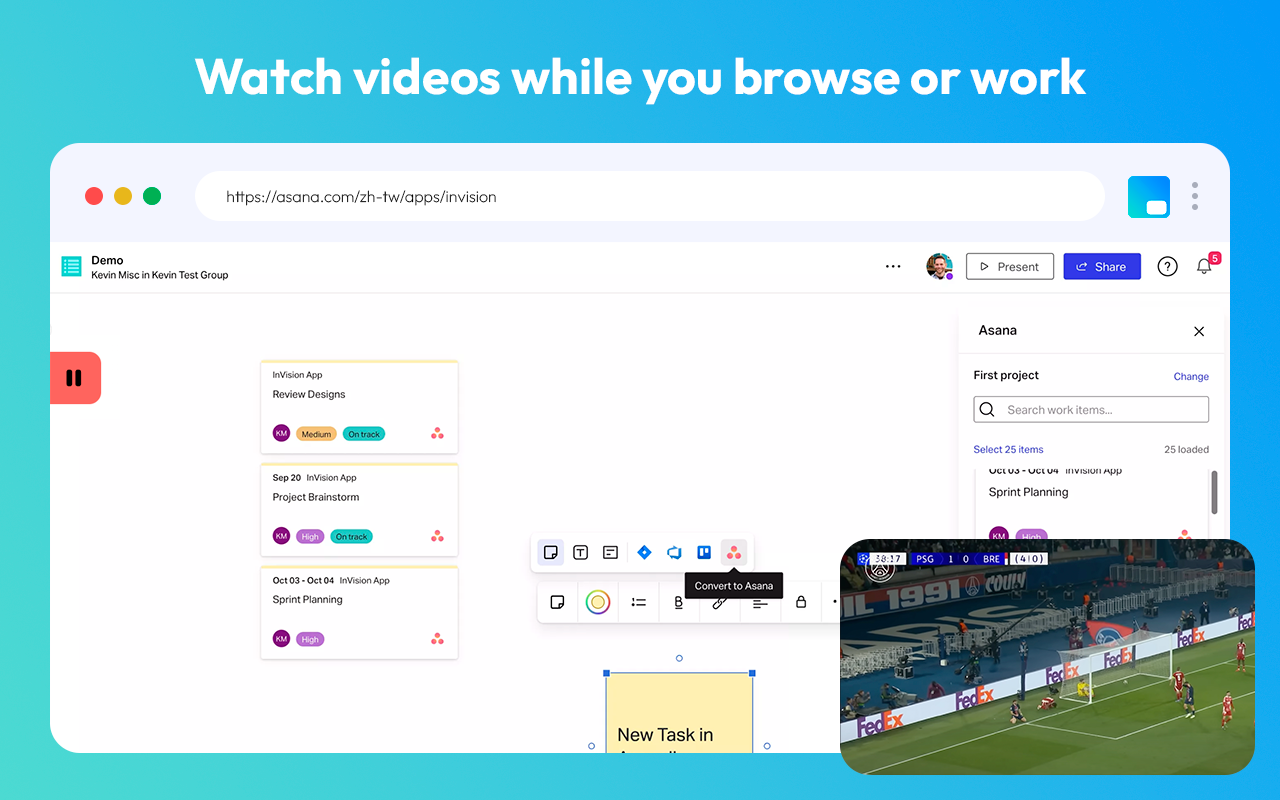 浮动播放器 - chrome的画中画截图2