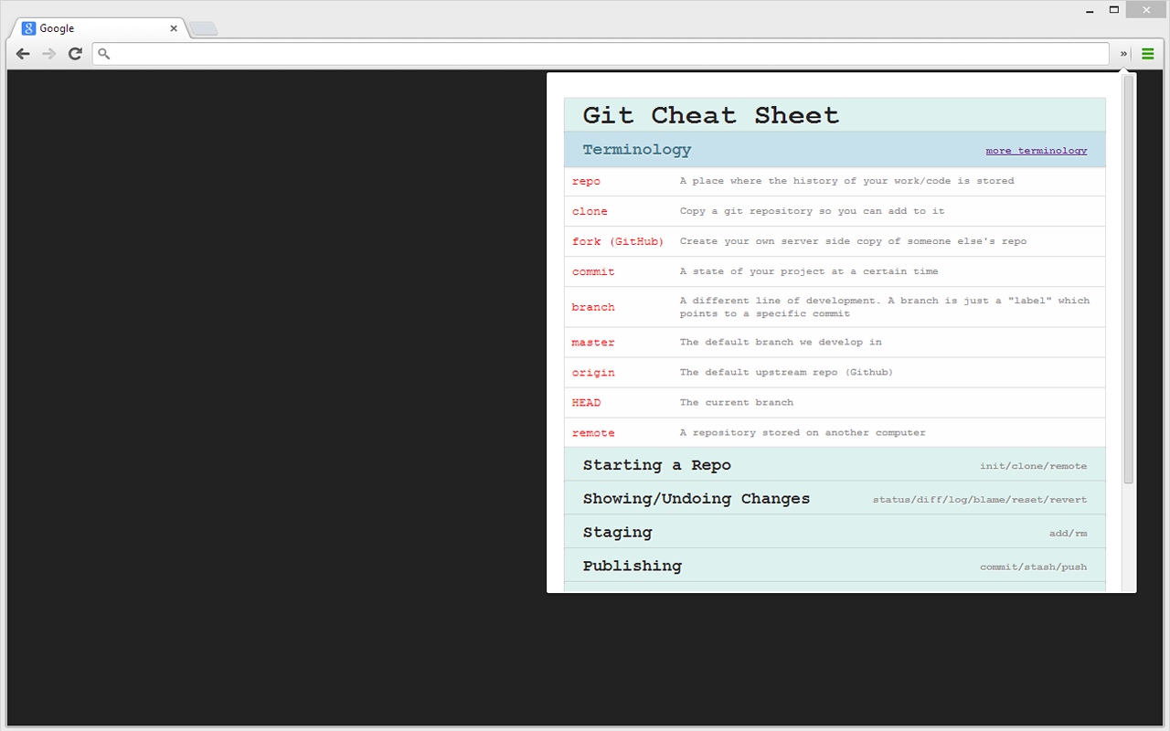 Git Cheat Sheet截图2