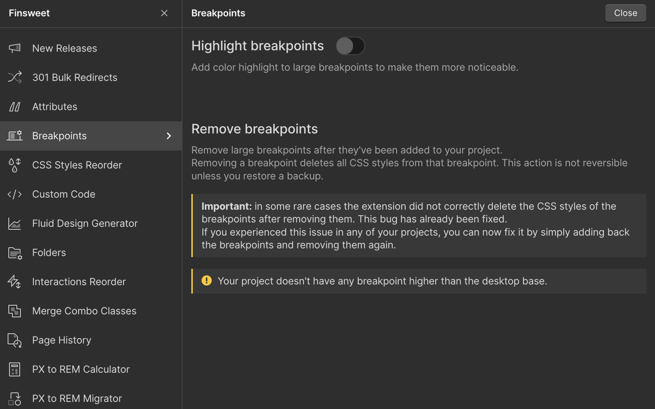 Finsweet Extension for Webflow截图2