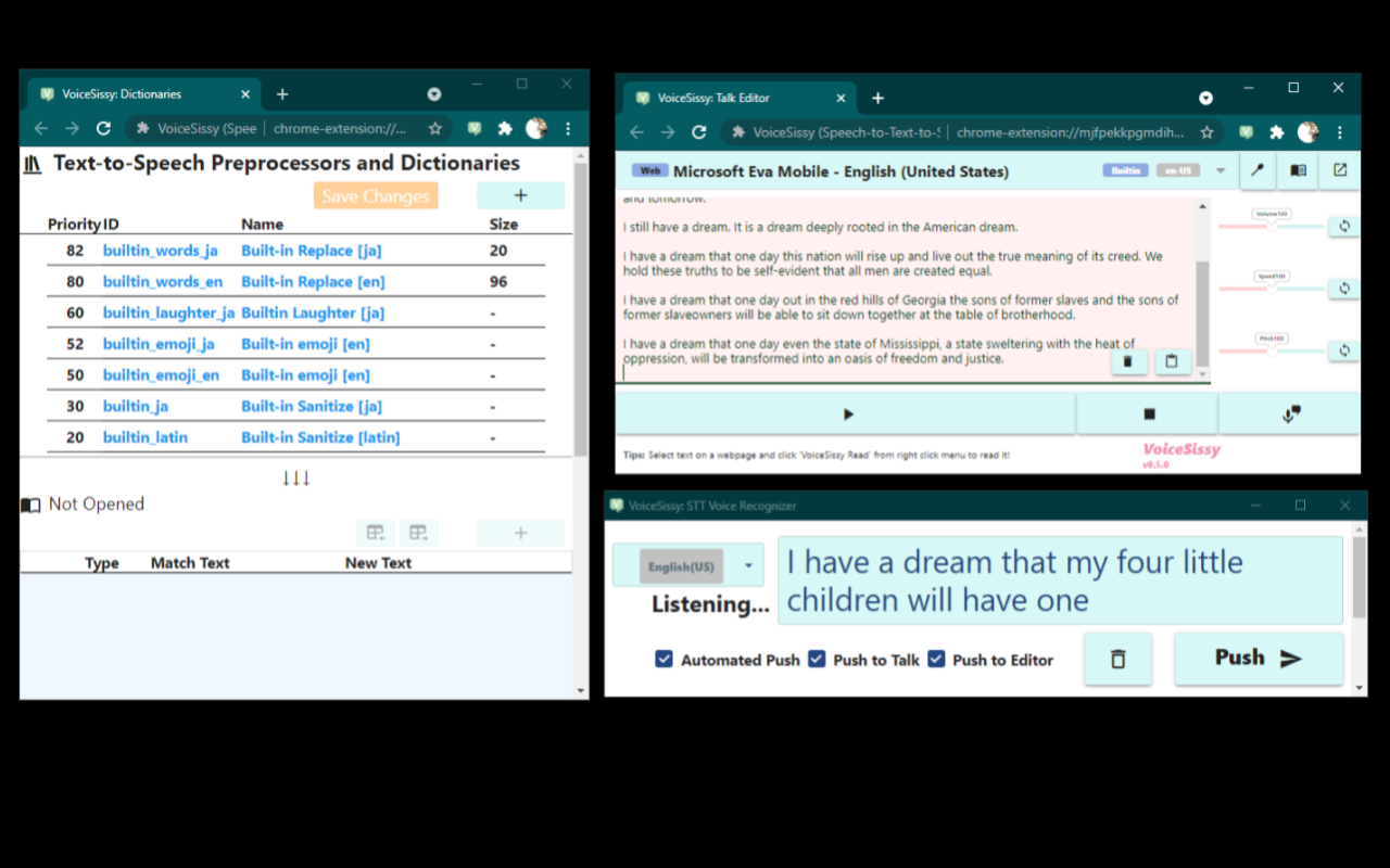 VoiceSissy (Speech-to-Text-to-Speech TTS STT)截图1