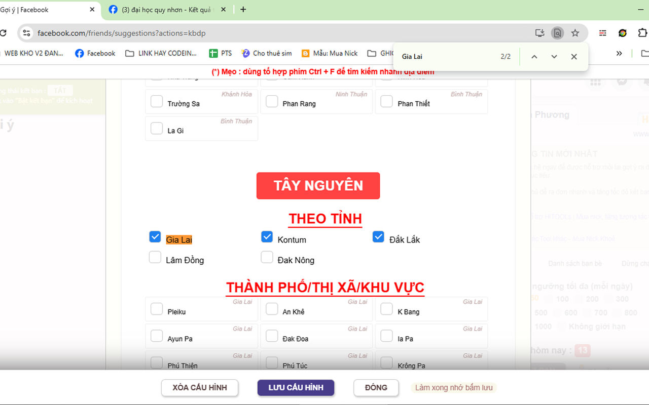 2TOOL - Auto Kết Bạn Địa Phương trên facebook截图3