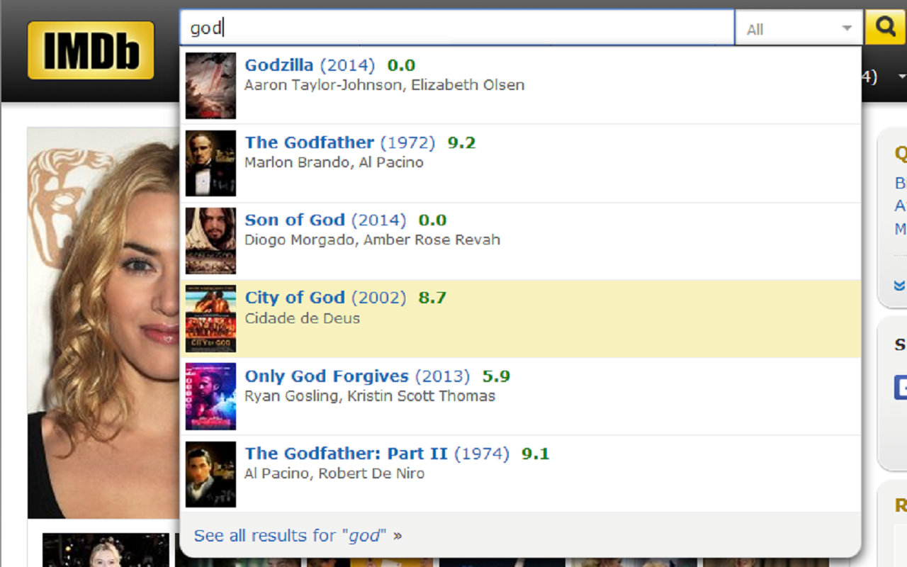 Show IMDB ratings截图2