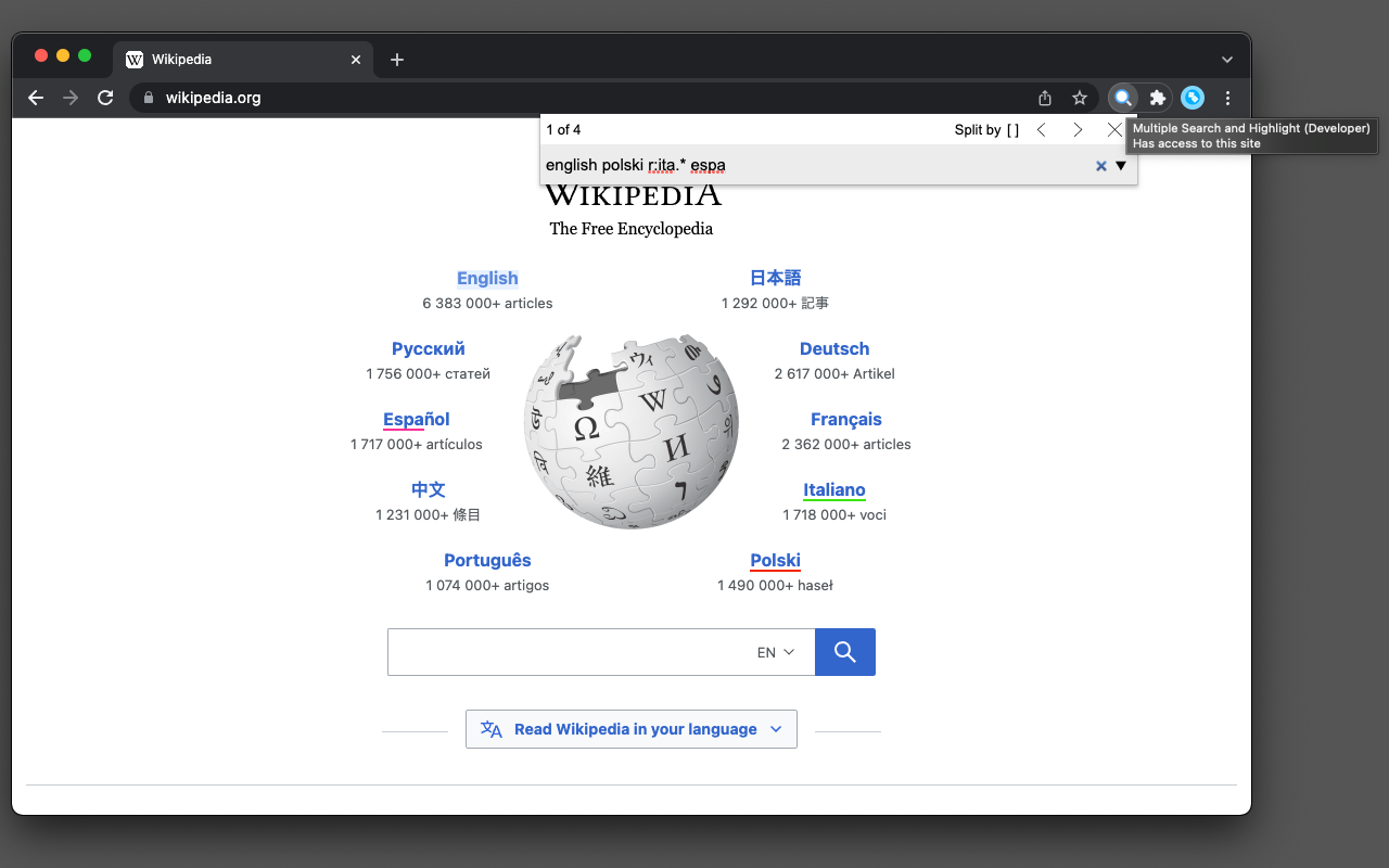 Multiple Search and Highlight (Dev Edition)截图1