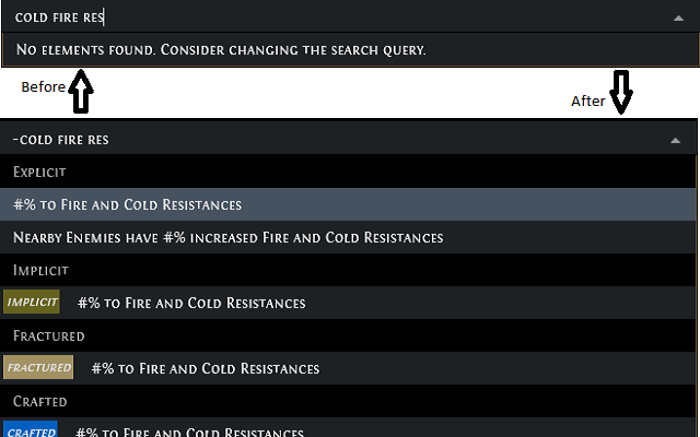 Path of Exile Trade - Fuzzy Search截图1