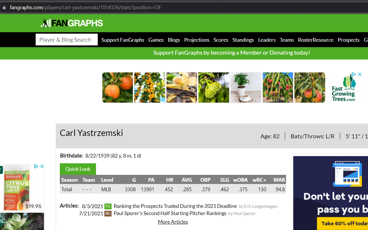 Fangraphs Navigator截图1