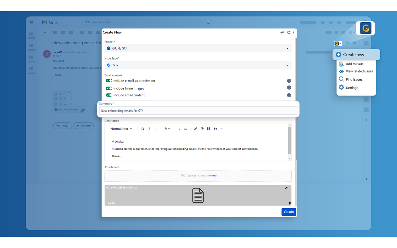 Jira Extension in Chrome截图2