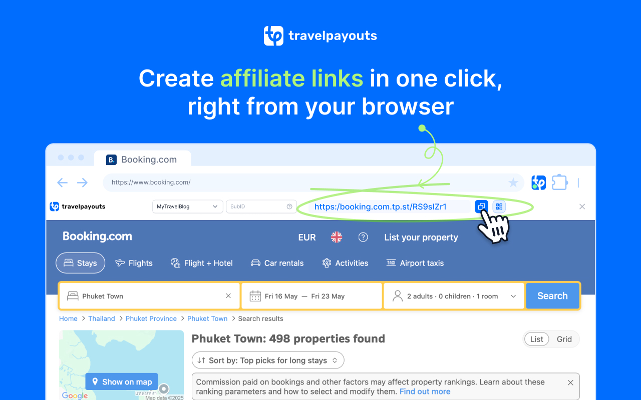 Travelpayouts: Affiliate Link Generator截图2