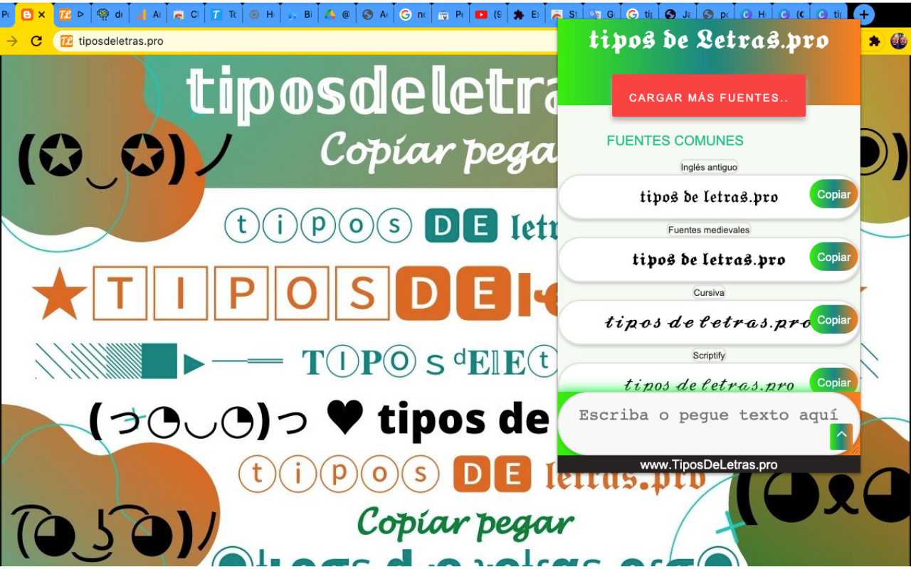 Tipos De Letras bonitas diferentes Fuentes截图2