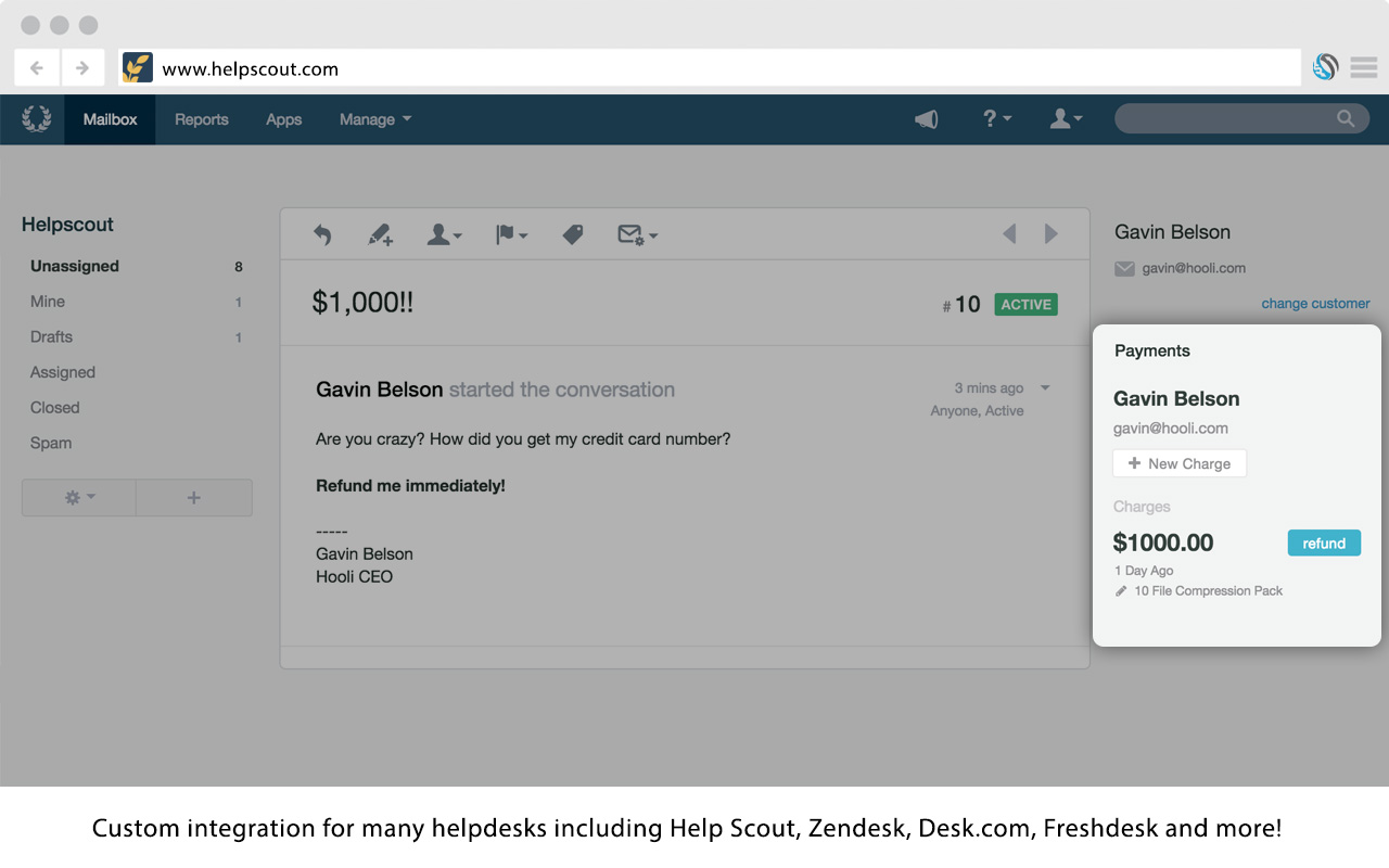 ChargeDesk for Stripe, PayPal & Braintree截图3