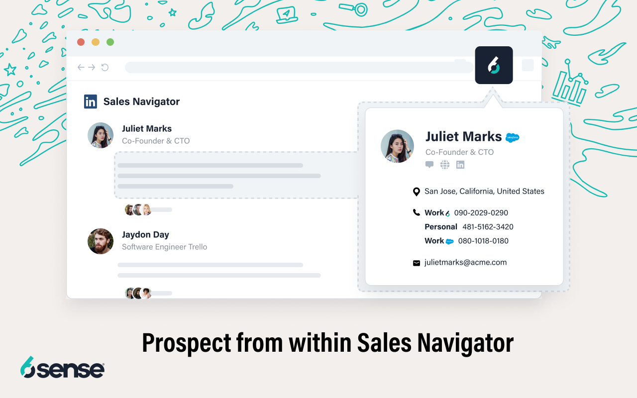 6sense Chrome Extension – Find & Engage Prospects截图3