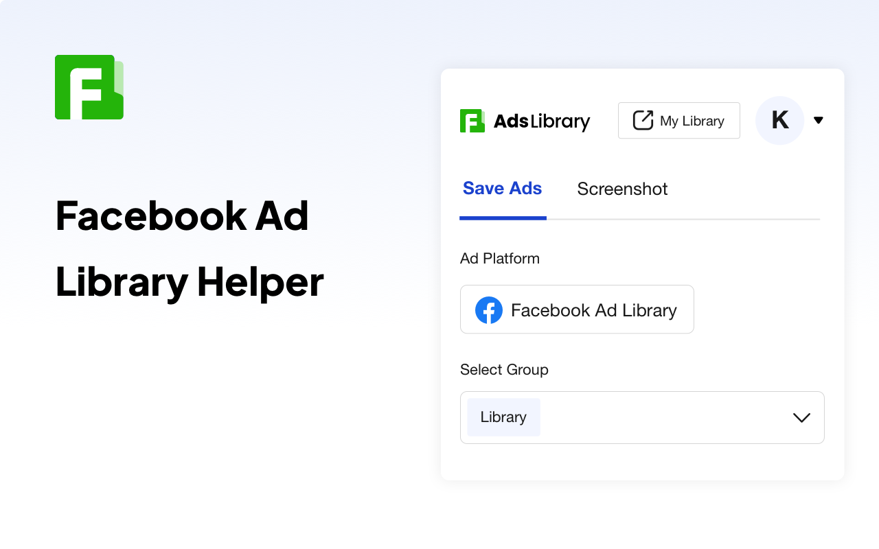 Facebook、Tik Tok广告库助手截图1