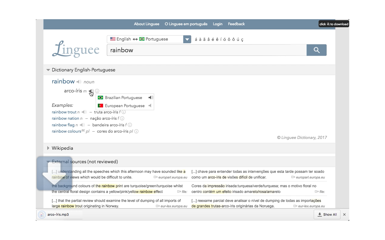 Linguee Audio Download截图1