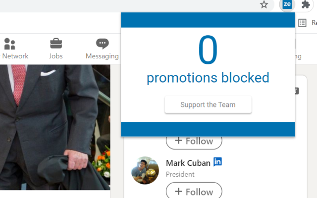 Zelos - AdBlock for LinkedIn截图4