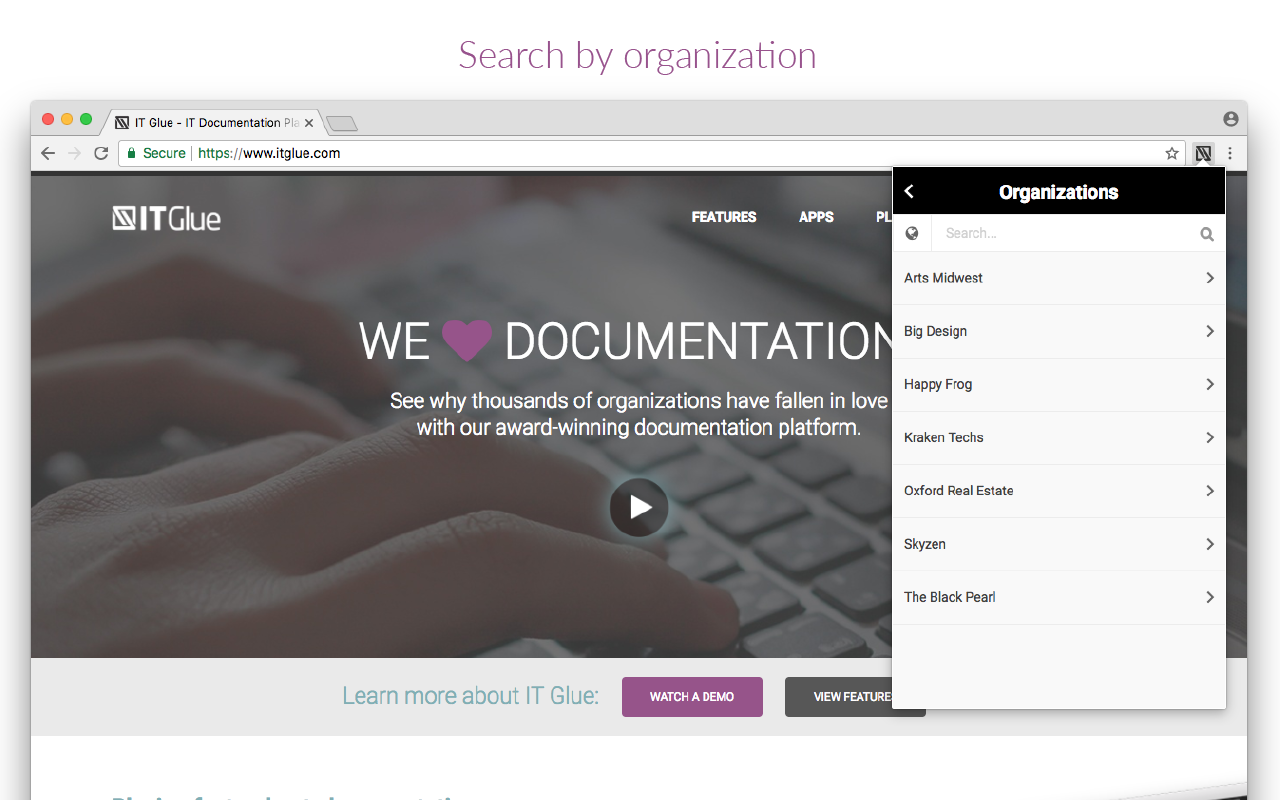 IT Glue Chrome Extension截图3