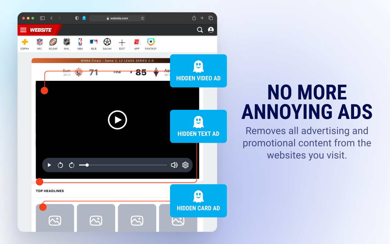 Ghostery 跟踪器和广告拦截器 - 隐私广告拦截器截图4
