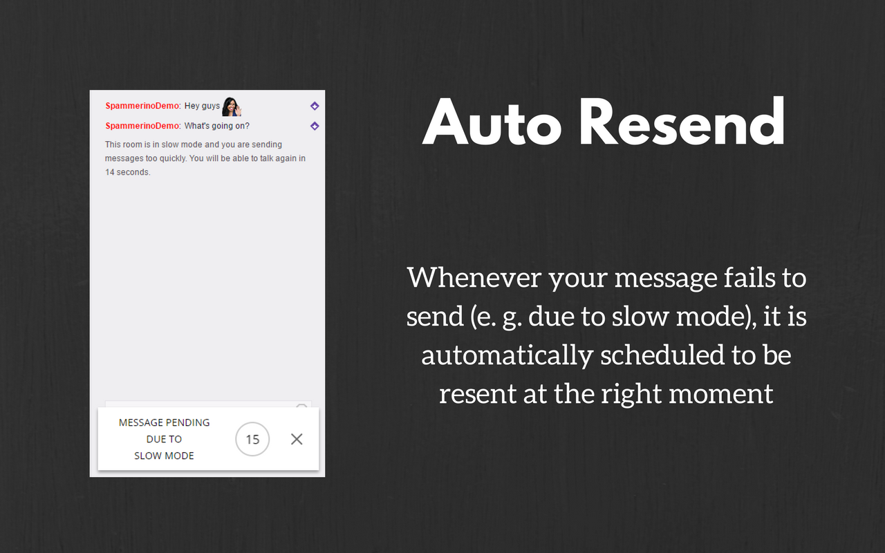 Spammerino - Twitch Chat Enhancement截图1