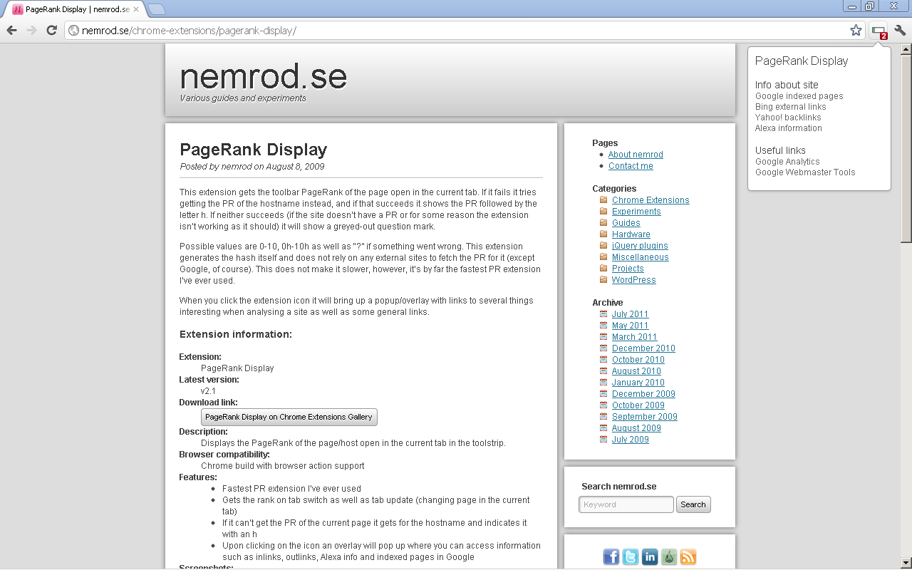 PageRank Display截图1