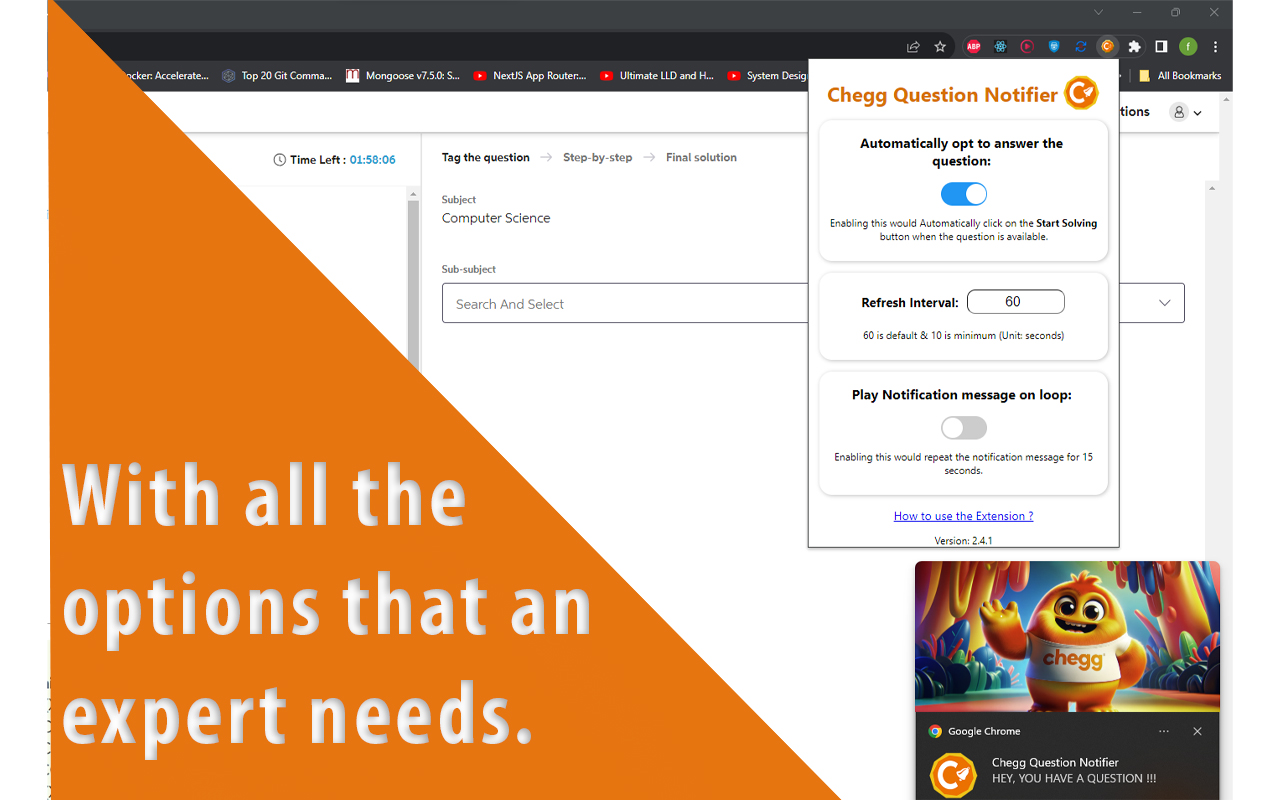 Chegg Question Notifier截图1