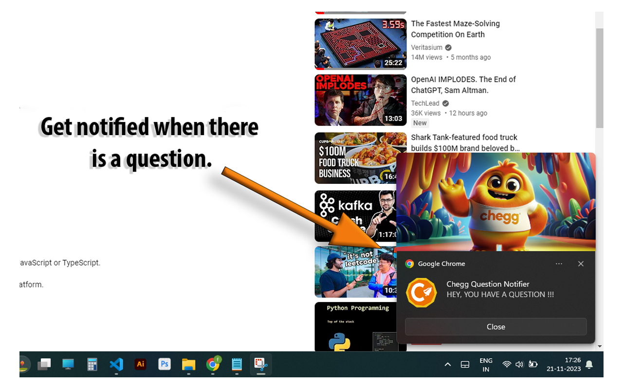 Chegg Question Notifier截图2