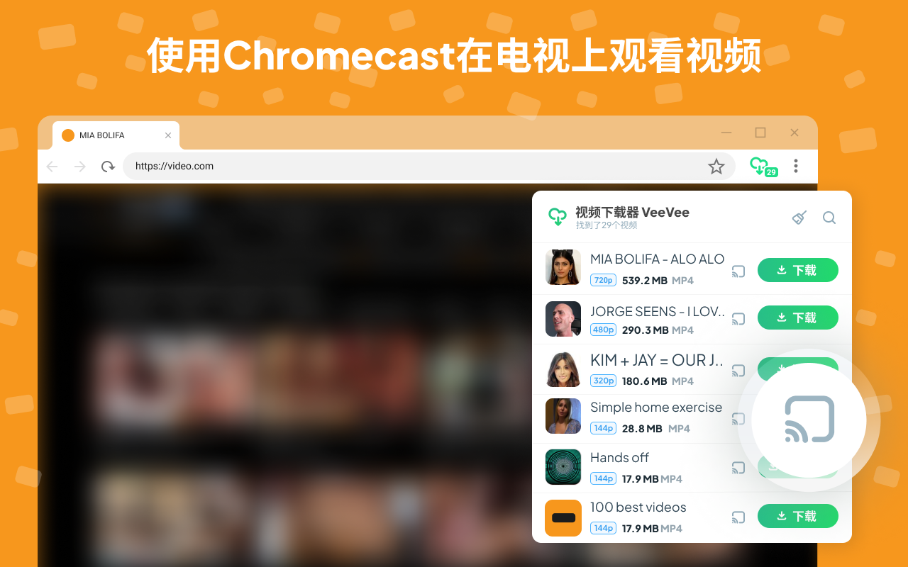 Video Downloader VeeVee – 视频下载器截图1