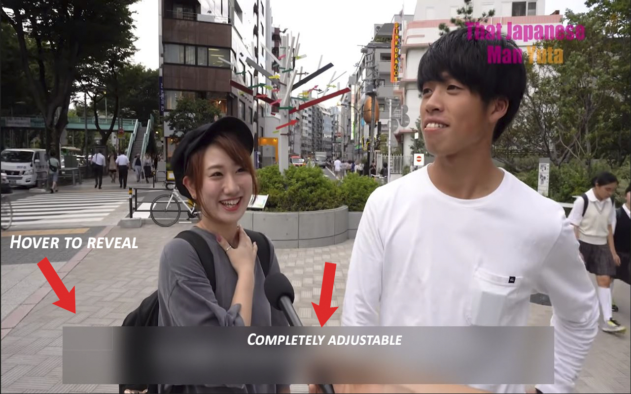 Blur Bar for YouTube - Language Learning Tool截图4