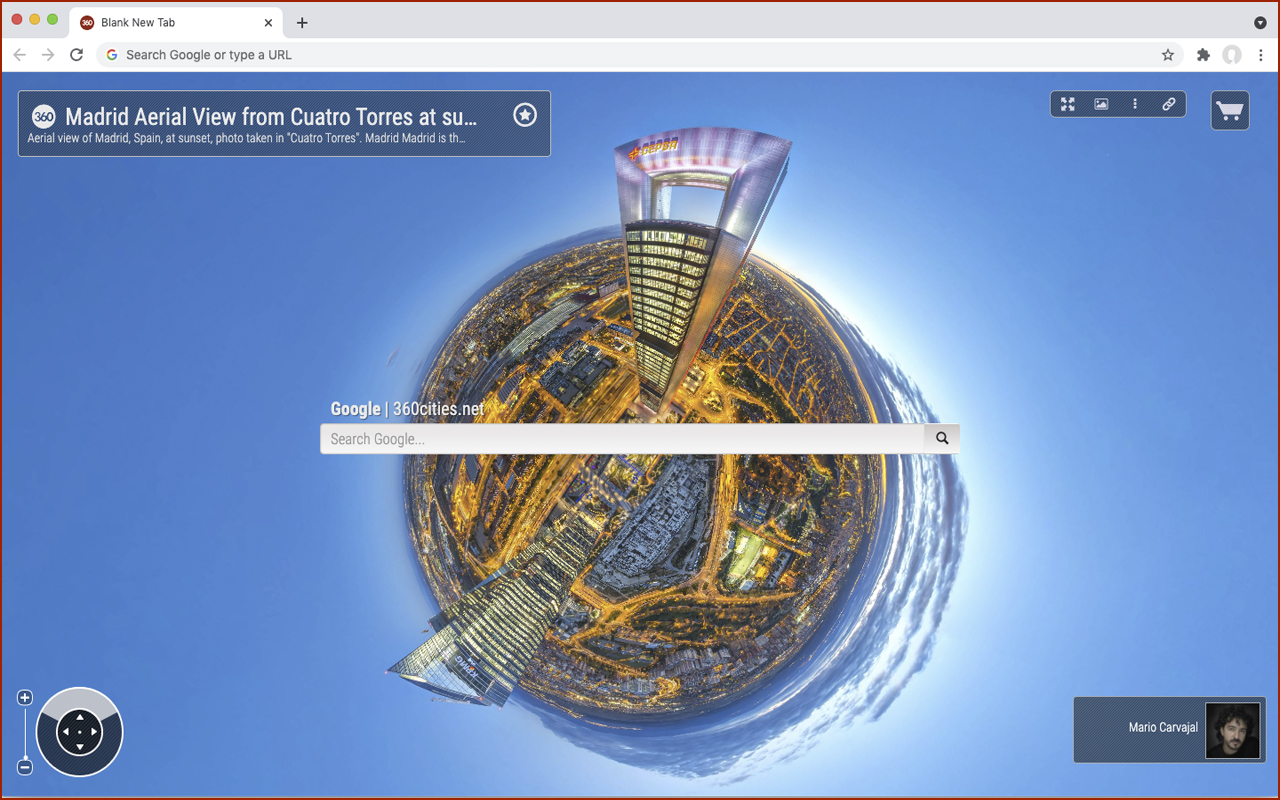 360Cities Tab Extension截图5