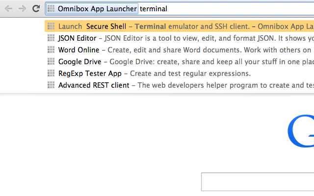 Omnibox App Launcher截图1