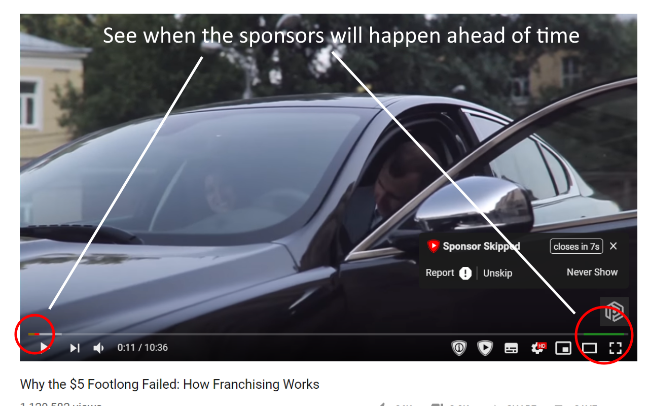 SponsorBlock for YouTube - 跳过赞助商广告截图3