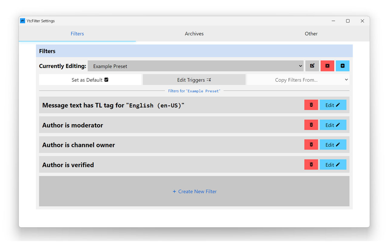 YtcFilter - YouTube Chat Filter截图2