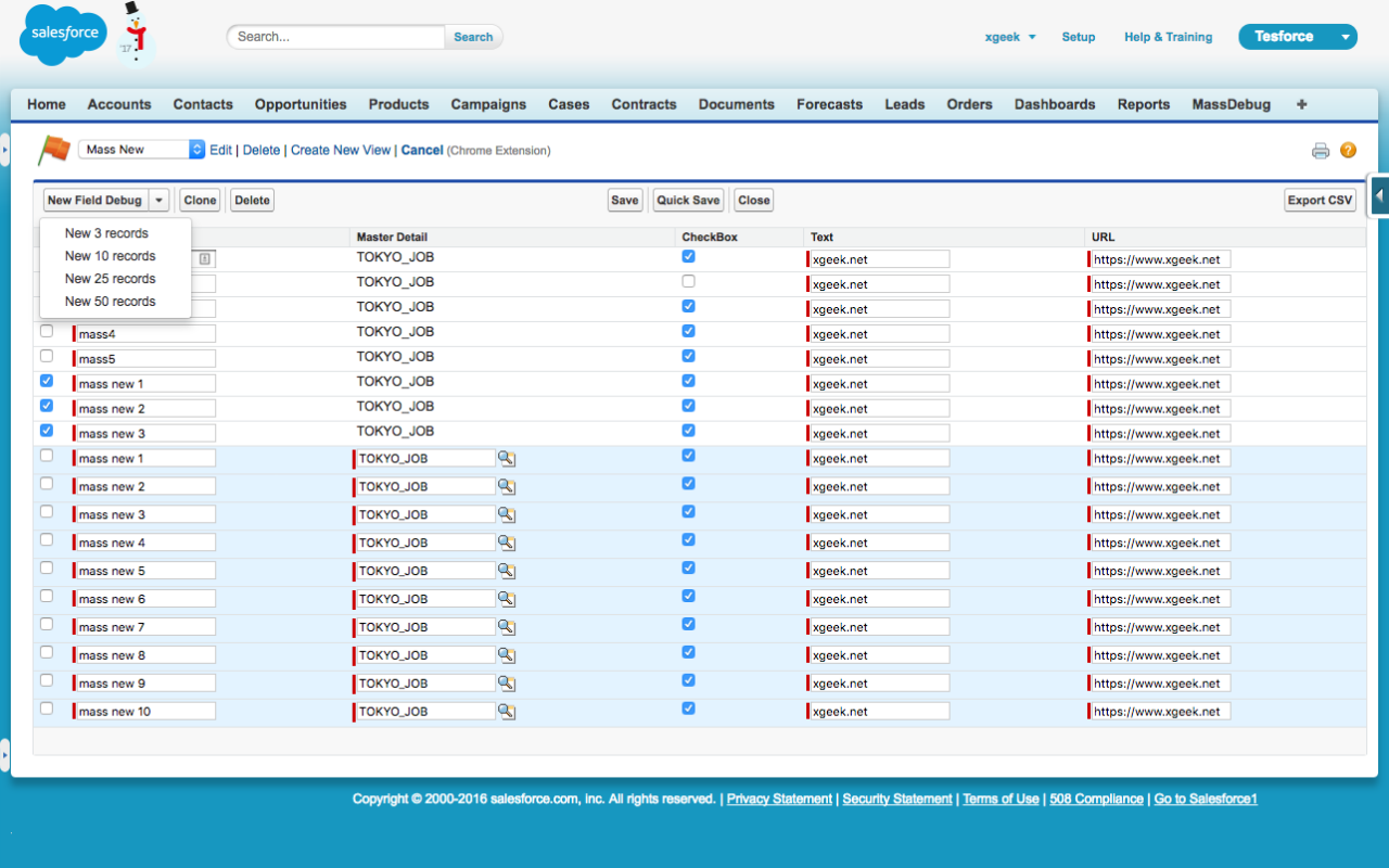 Salesforce Mass Editor截图3