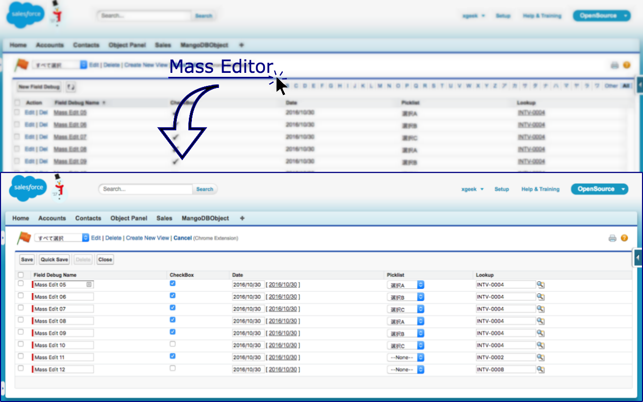 Salesforce Mass Editor截图4