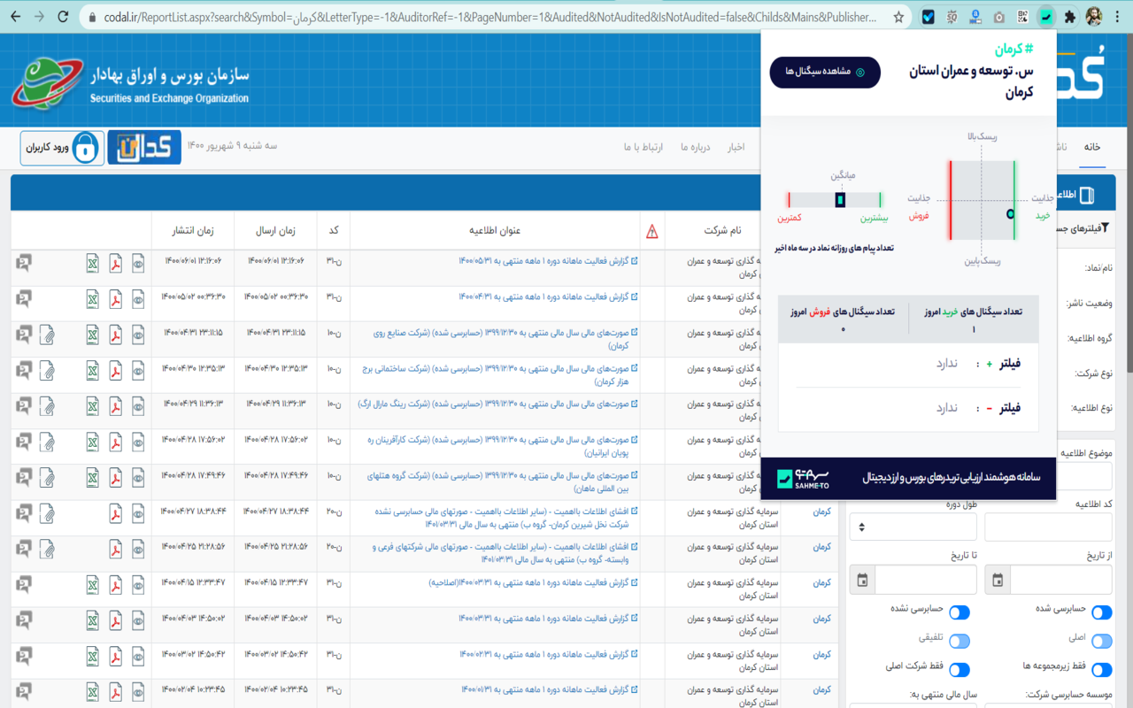 افزونه بورس سهمتو | Sahmeto截图1