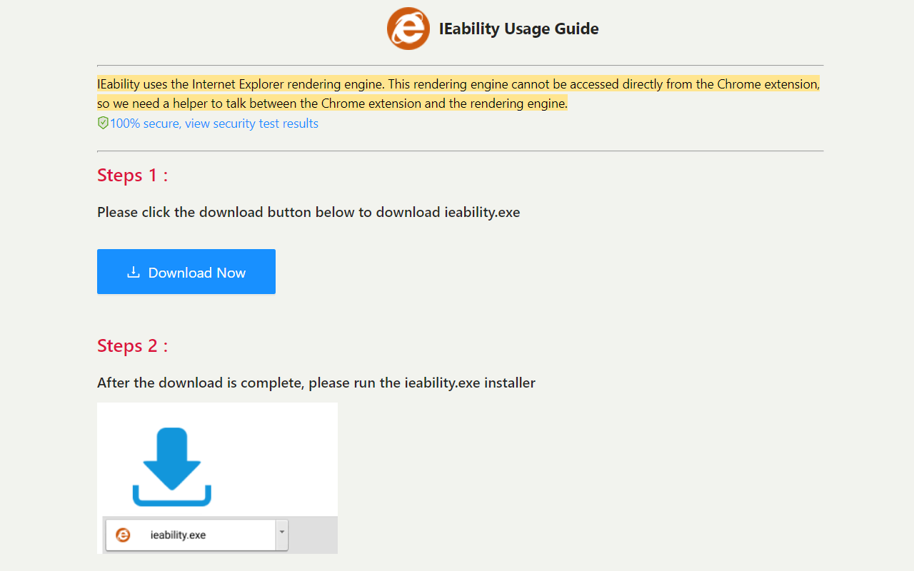 IEability - Open in IE截图3