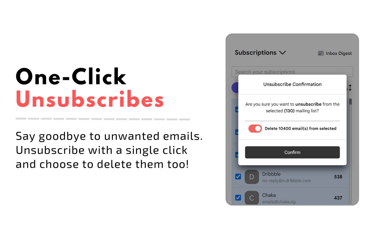 Gmail Mass Unsubscribe & Delete Emails - InboxPurge截图3