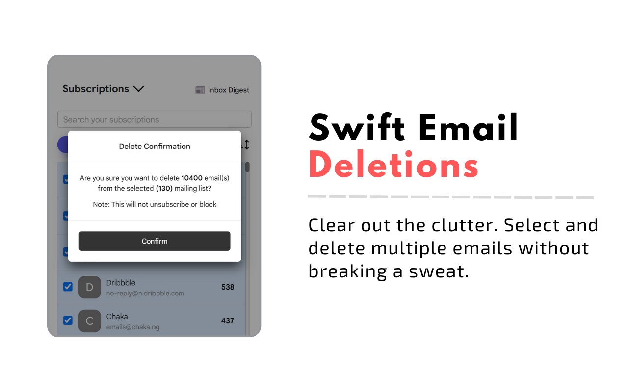 Gmail Mass Unsubscribe & Delete Emails - InboxPurge截图4