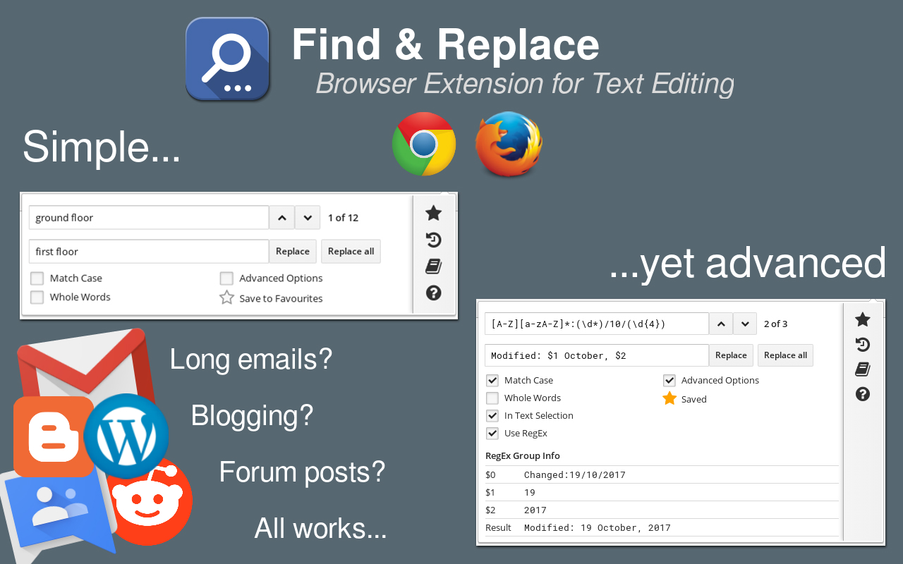 Find & Replace for Text Editing截图1