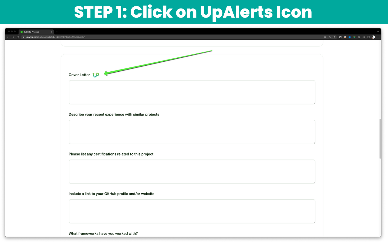 UpAlerts: AI Cover Letters截图2