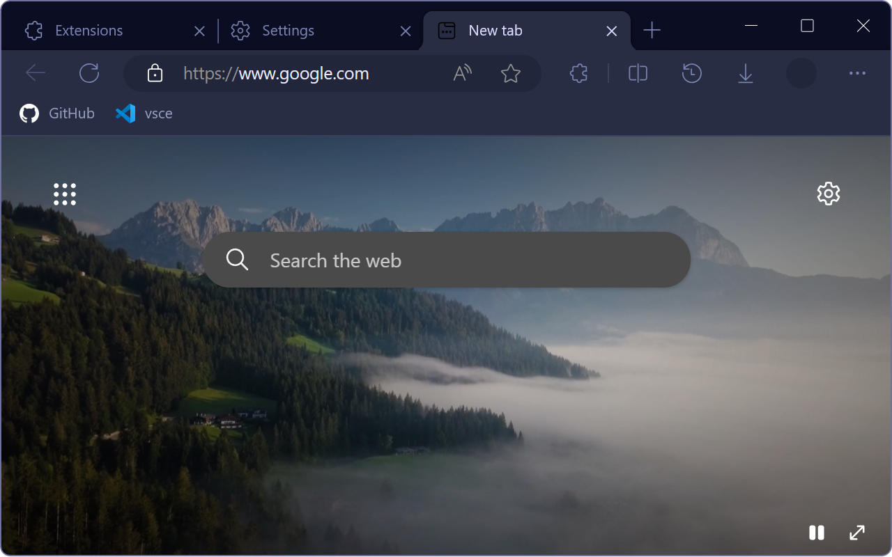 OneMonokai80s Browser Theme截图1
