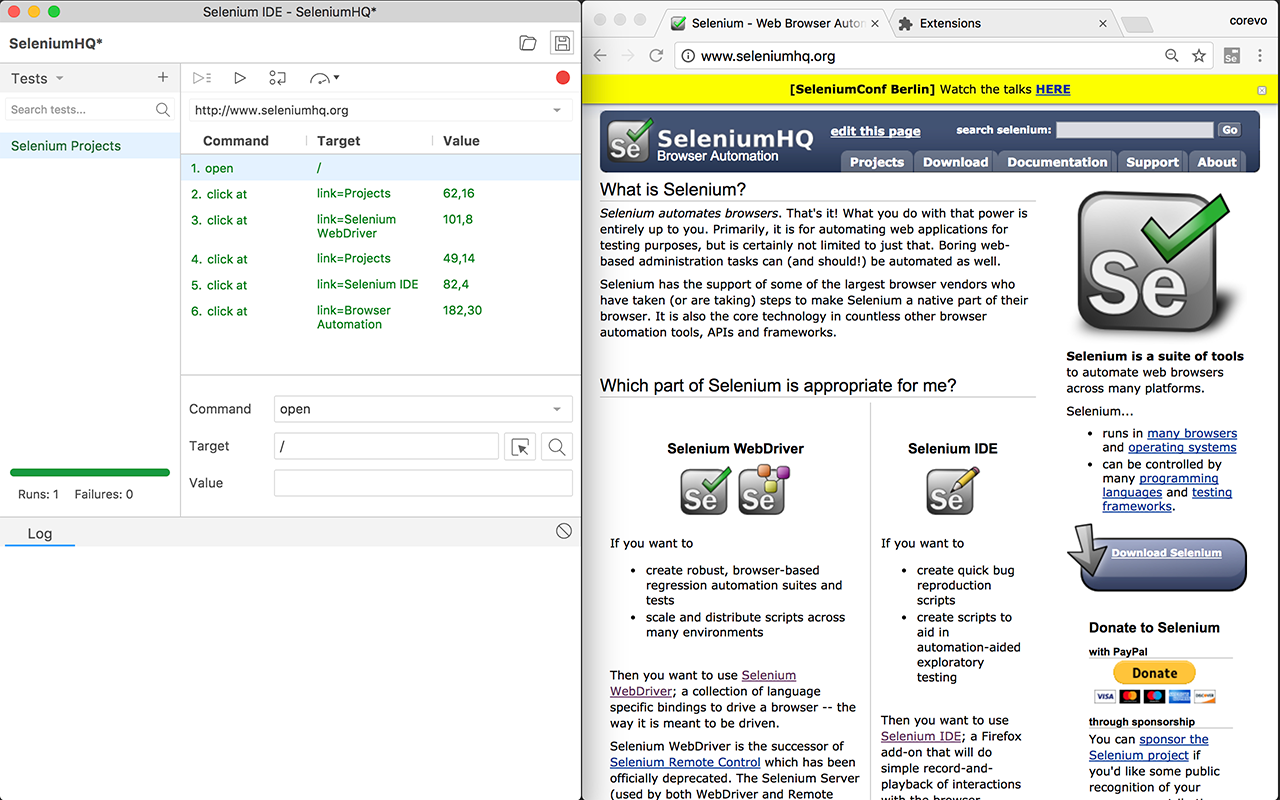 Selenium IDE截图3