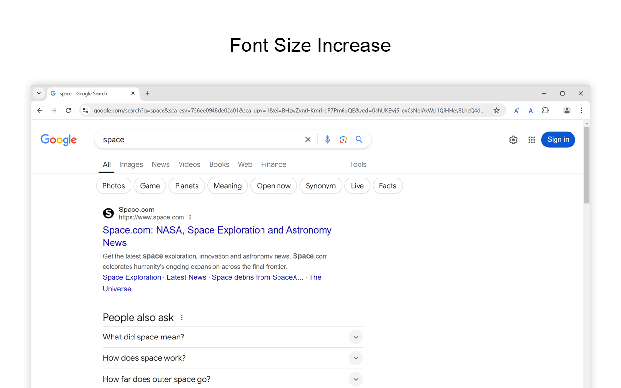 Font Size Decrease for Google Chrome截图3