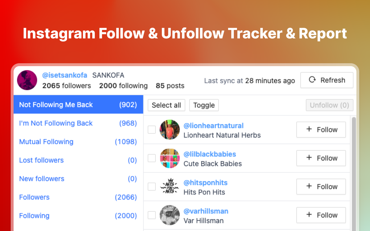 TrackFox - Instagram Followers & Unfollower Tracker截图3