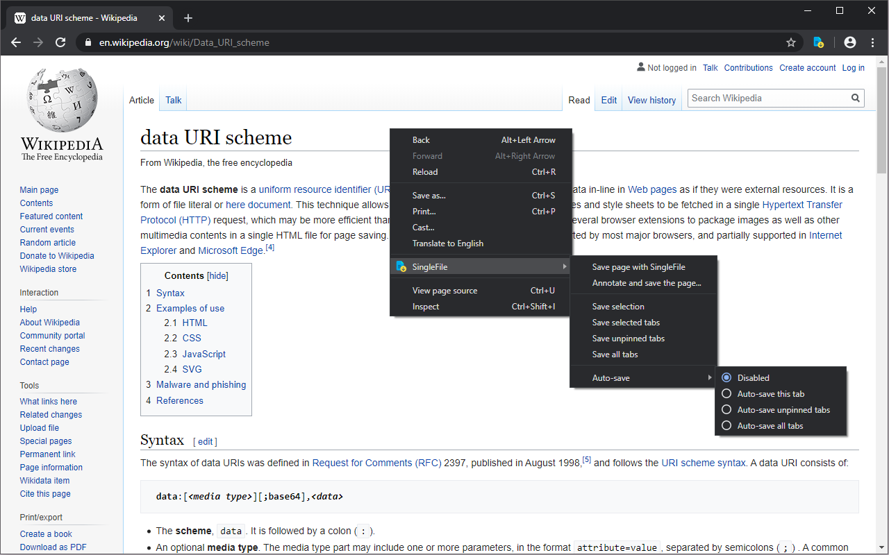 SingleFile截图1