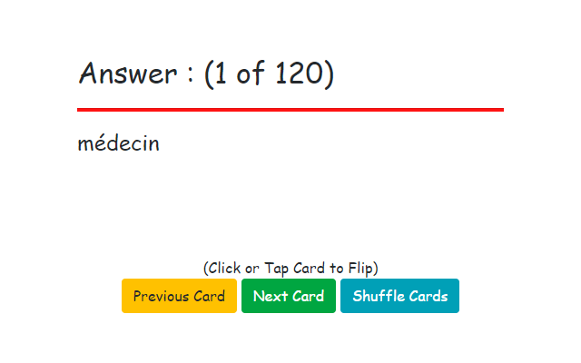 Basic French Flashcards截图1