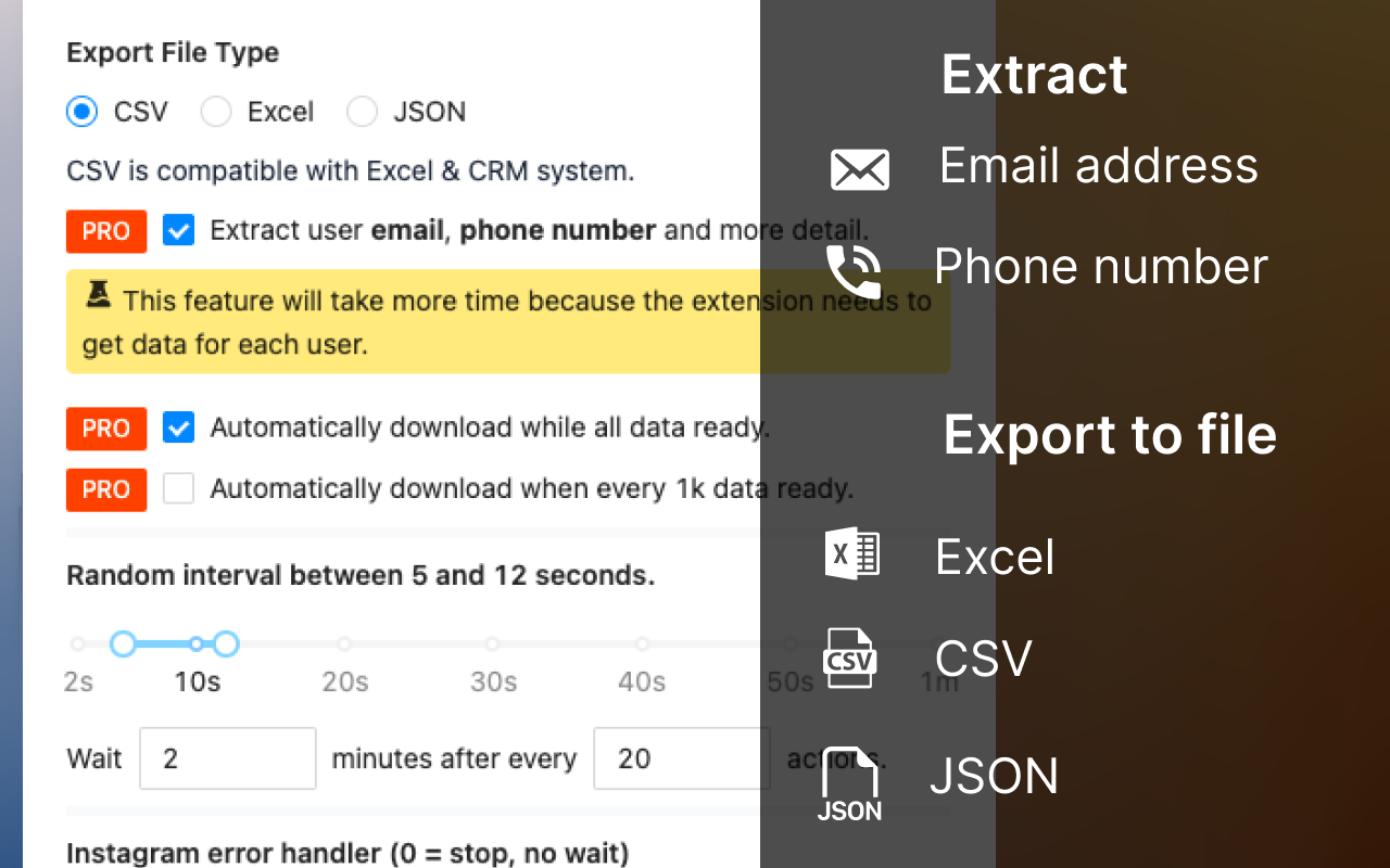 LikeFox - Export IG Likes (Email)截图1