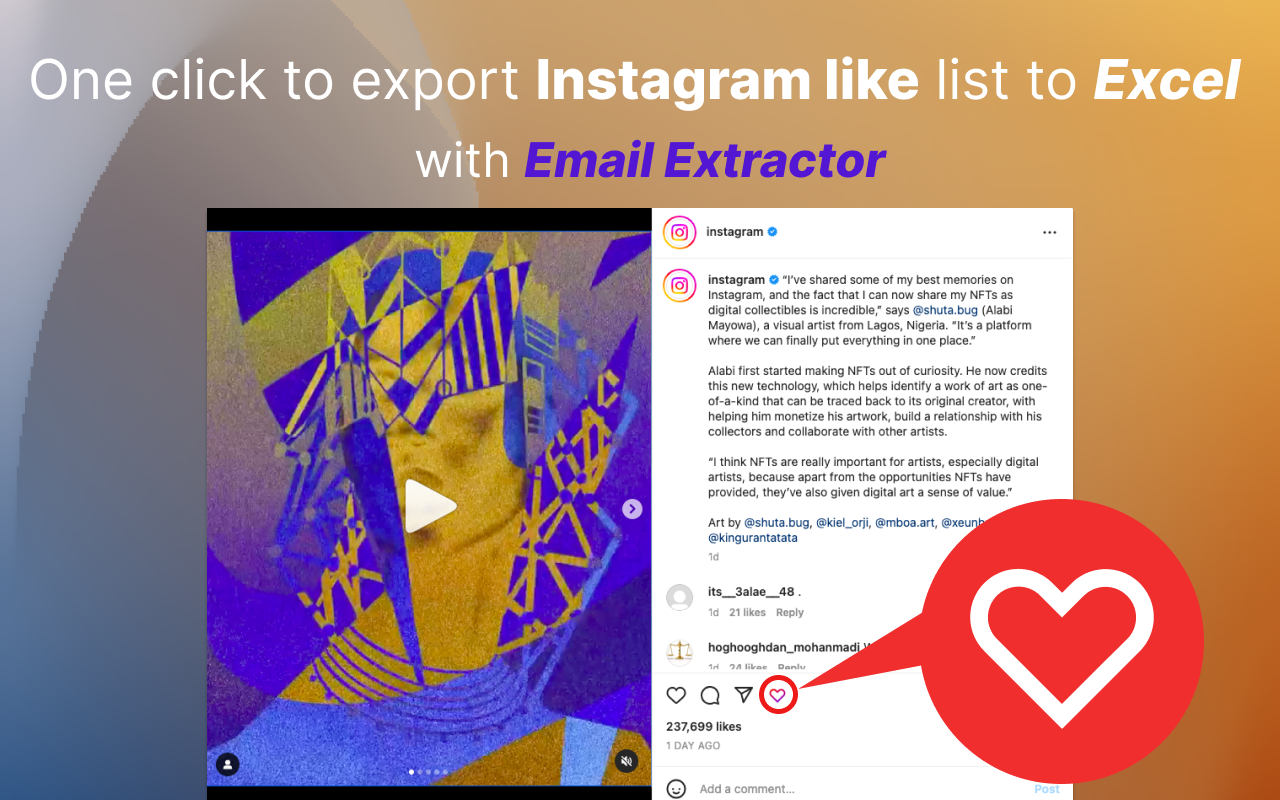 LikeFox - Export IG Likes (Email)截图3