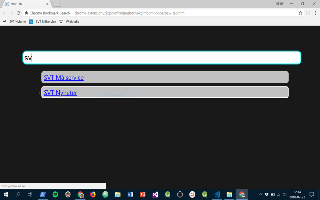 Chrome Bookmark Search截图1