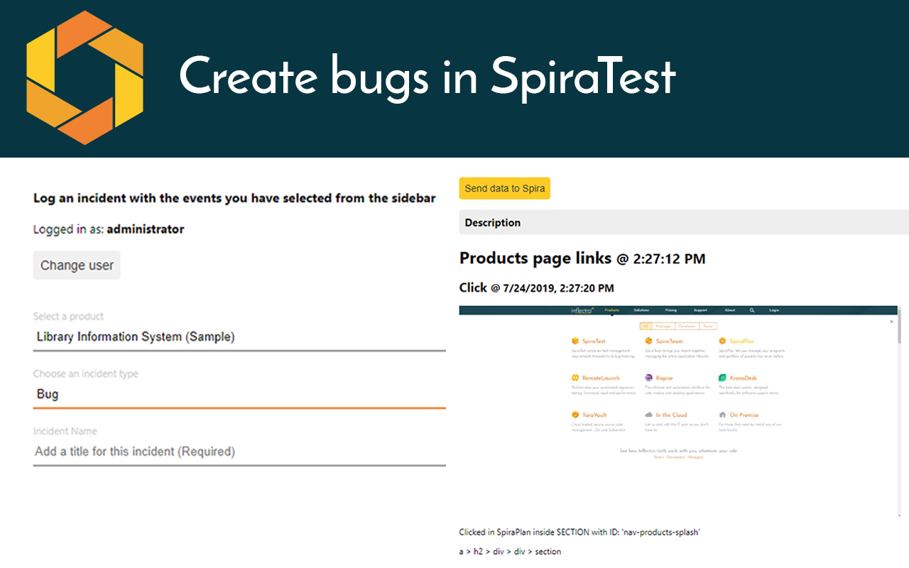 SpiraCapture - Exploratory Testing Tool截图2