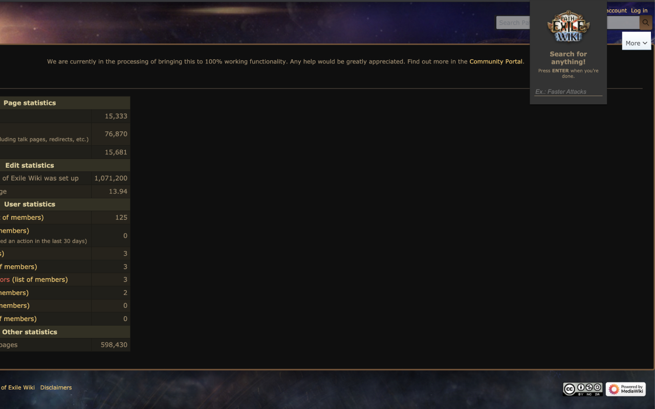 PoE Wiki Search截图1